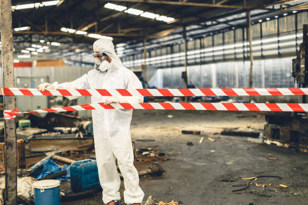 Professional Biohazard Cleanup technician working in Providence, KY